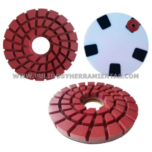 Diamante de resina técnica Ø100mm. Para máquinas satélite y pulidoras tradicionales, pulido en seco y mojado 