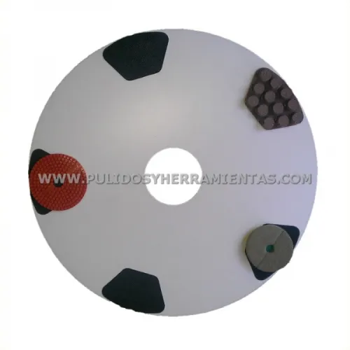 Plato porta-abrasivos de vinilo diámetro 505mm para máquinas de abrillantar 