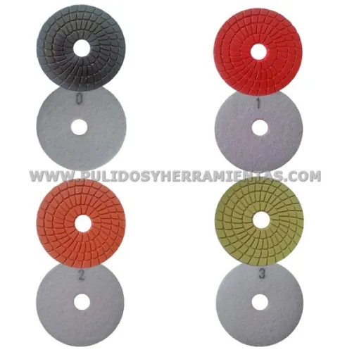 Kit de diamantes, 4 pasos para restaurado rápido de escaleras y encimeras de mármol-terrazo-silestone 