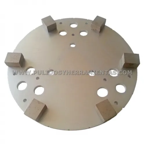 Corona de diamante metálico blando para mármol-terrazo y granito Ø250mm. Para maquinas Satélite, uso en seco o mojado. 