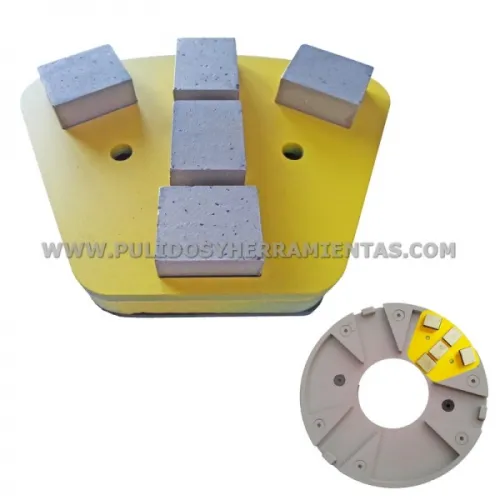 Riñón de diamante con amortiguación interna. Valido Para todas las maquinas tradicionales del mercado. 