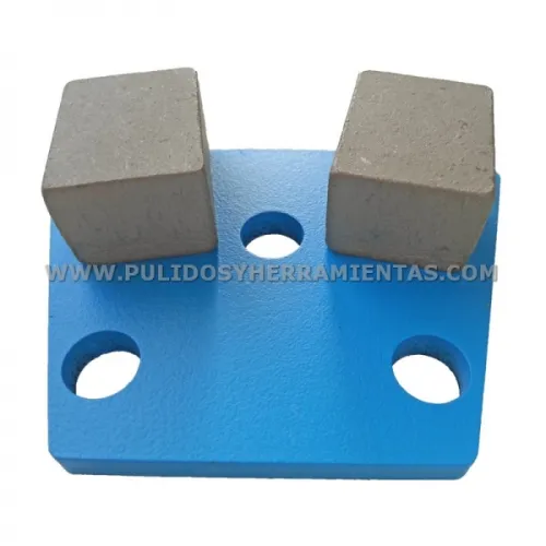 Plaqueta de diamante metálico soldado, para máquinas satélite SAT-750, SAT-550 y SAT-460 con anclajes por imanes 