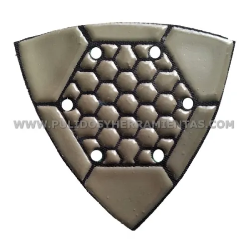 Diamante triangular de resina 