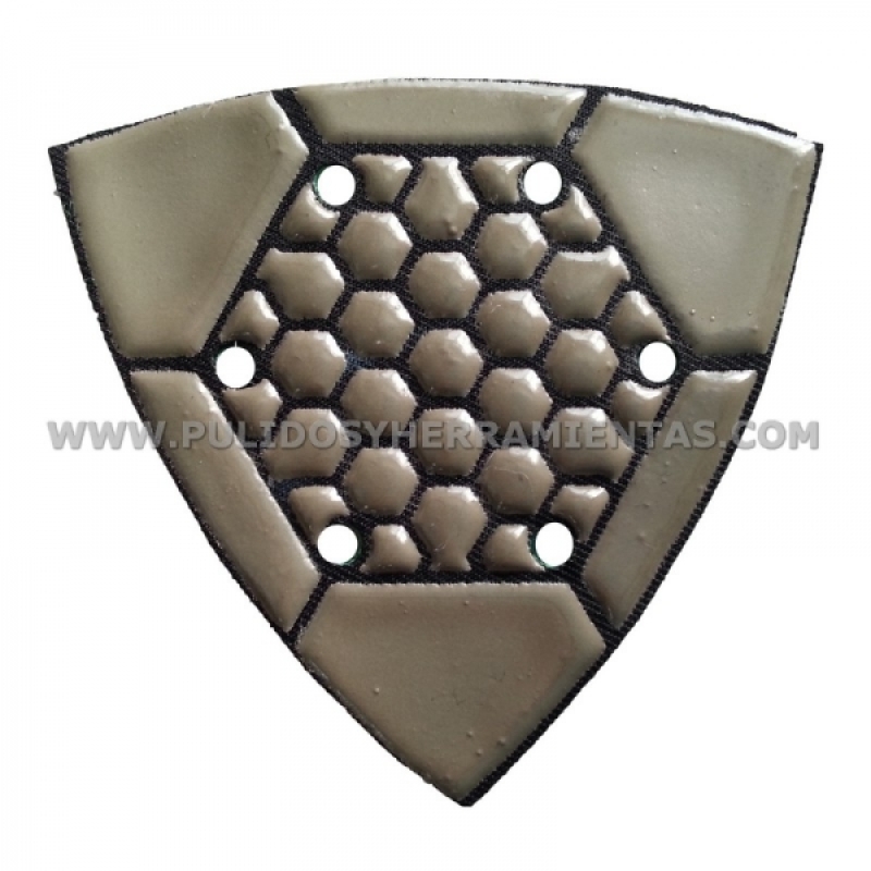 Diamante triangular de resina 