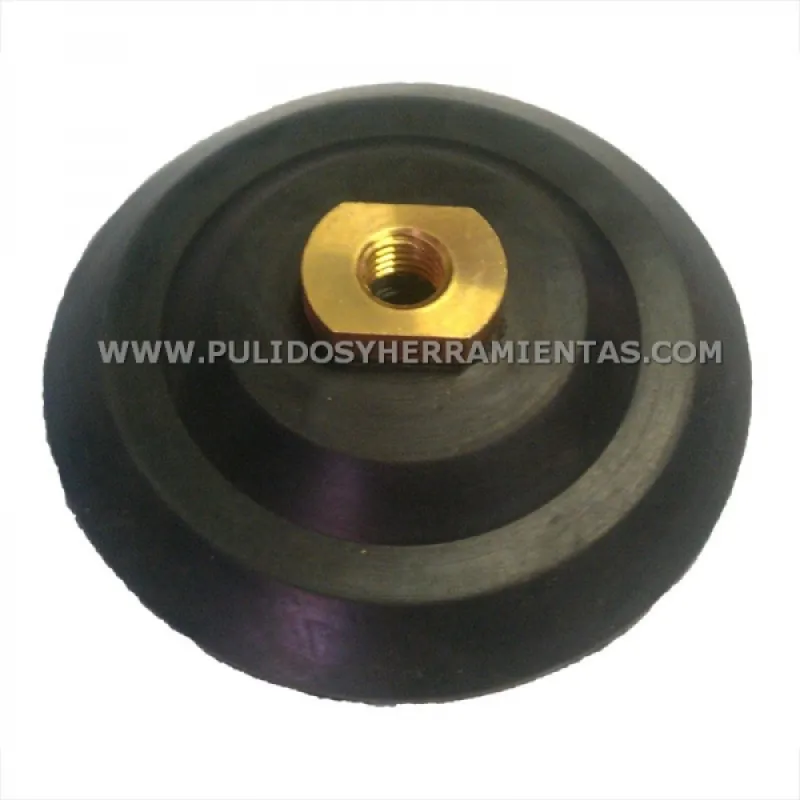 Plato de velcro porta lijas flexible para pulidoras manuales 